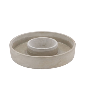 Concrete Ring Grey 26x5cm