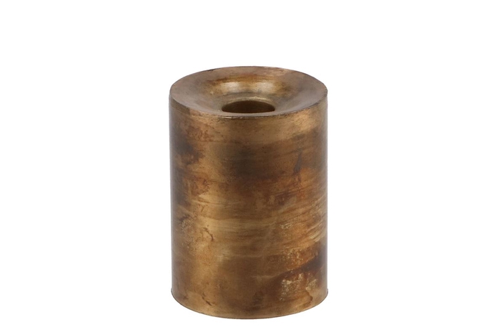 <h4>Dobra Gold Metal C.holder/t-light 6x6x9cm Nm</h4>