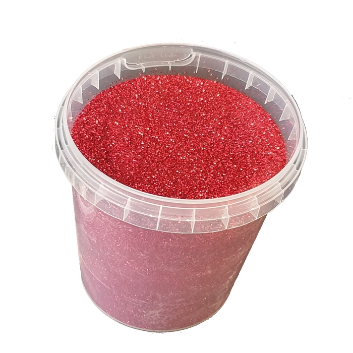 <h4>Glitters 400gr in bucket Red</h4>