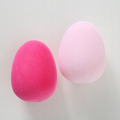 Decorative object Molina, 2 ass., Egg, H 12 cm, Plastic, Colour mix plastic colour-mix