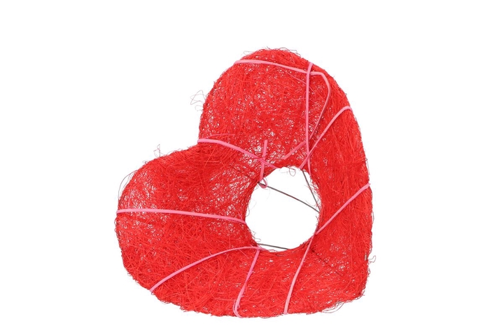<h4>Bouquetholder Heart Red D20cm</h4>