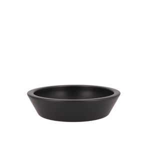 Ceramic Bowl Mat Zwart Low Round 20x5cm