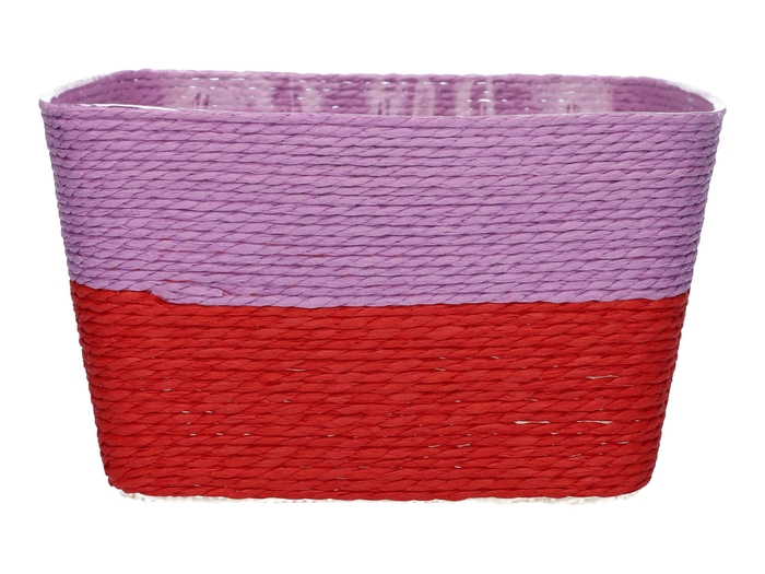 <h4>DF06-720226800 - Basket Riley1 Duo 18.5x18.5x10 lilac/red</h4>