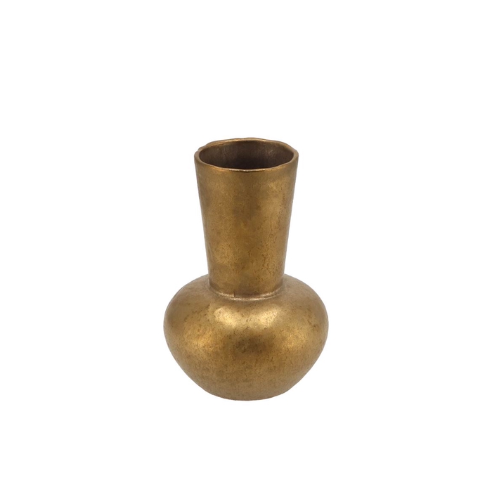 <h4>Djedda Vase Flat Gold 13,5x19cm</h4>