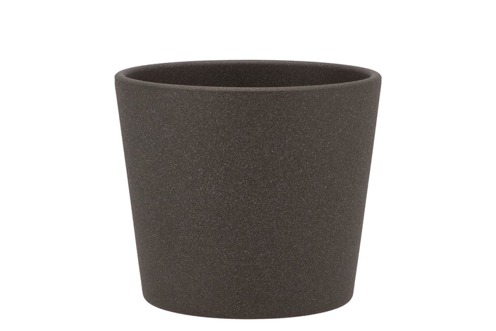 Ceramic Pot Dark Grey 13cm