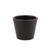 Vinci Matt Black Pot Container 12x10cm