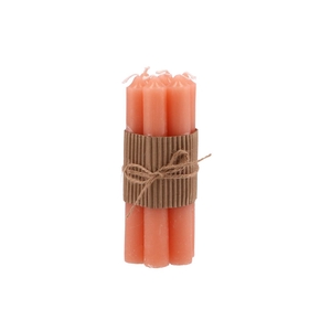Candle Crown Peach Per 7 2x16cm Nm