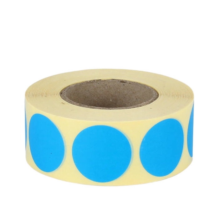 <h4>Stickers Rond 30mm Donker Blauw - Rol 1000st.</h4>