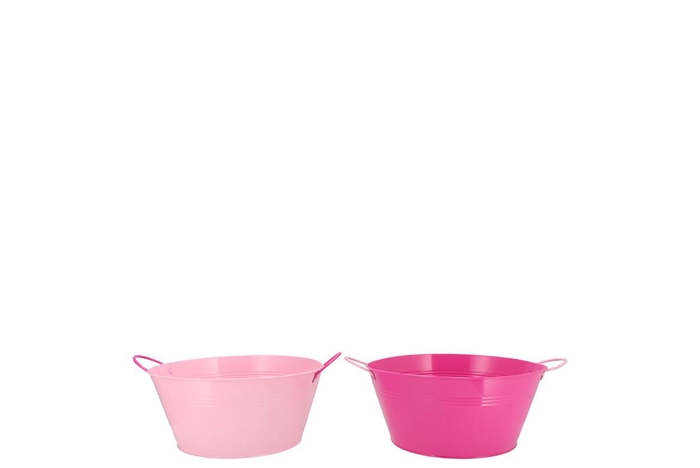 Zinc Basic Fuchsia/pink Ears Bowl 20x10cm
