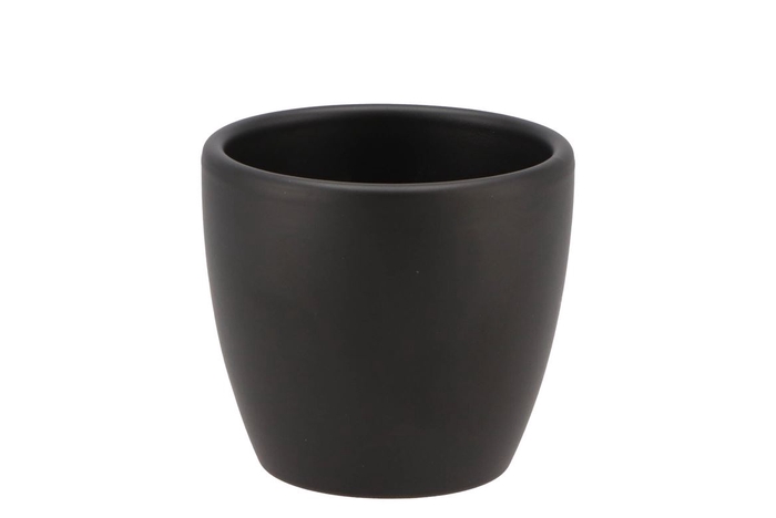 <h4>Pot En Céramique 10cm Noir Mat Anthracite</h4>