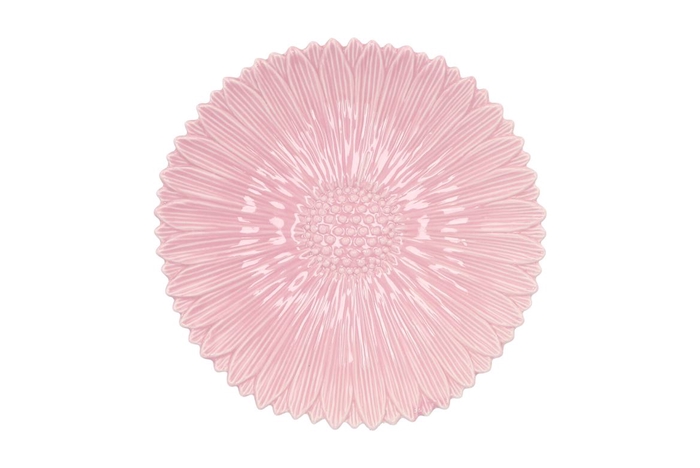 <h4>Bloom Daisy Plate Light Pink 24x24x4cm</h4>