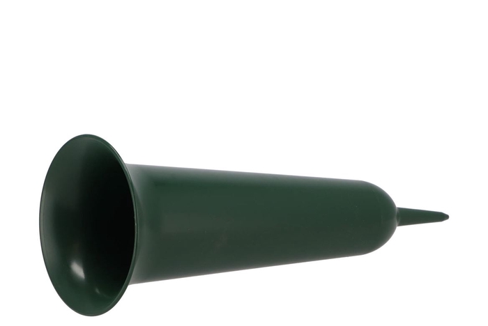 <h4>Flowers Material Grave Vase 37cm Green Wide</h4>