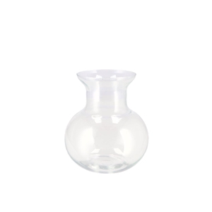 Mira Clear Glass Cone Neck Sphere Vase 16x16x17cm