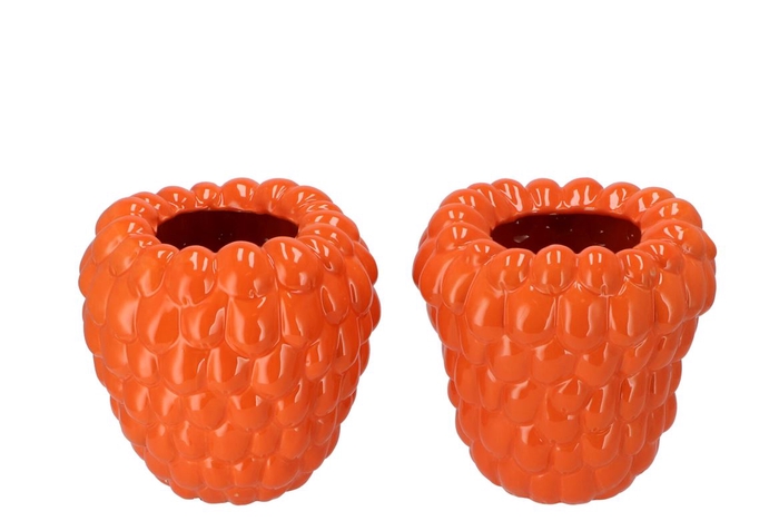 <h4>Raspberry Vase Orange 24x24cm</h4>