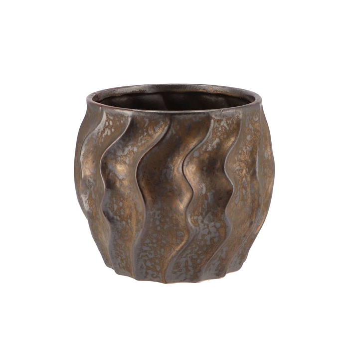 <h4>Karbala Bronze Pot 21,5x17,5cm</h4>