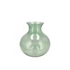 Mira Green Glass Cone Neck Sphere Vase 16x16x17cm