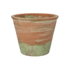Concrete Pot Old Green/red 30x24cm