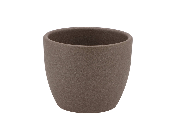 Céramique Pot Brun 8cm