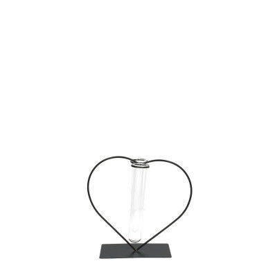 Mothersday Glass Heart 2tube d3.5*10cm