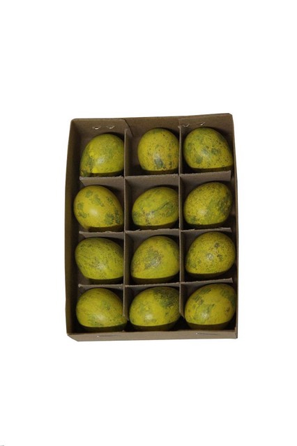<h4>Egg quail paint yellow 60pcs in tray</h4>