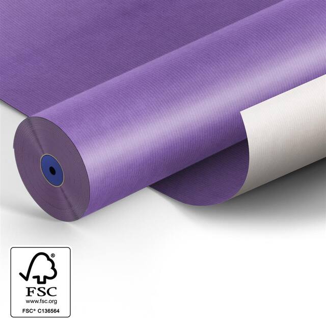 <h4>Paper 50cm kraft white 50gr  Fond purple 400m.</h4>