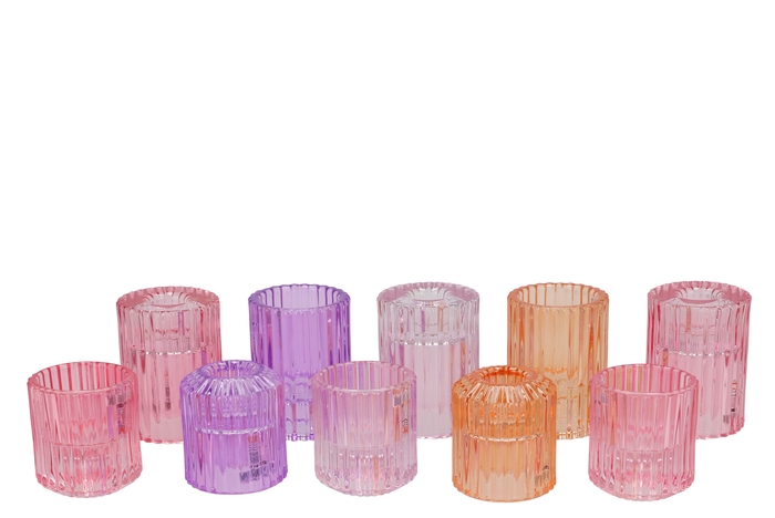 <h4>Bicolore Candle H Color Mix Round Ass Set Of 2 5,5x7cm</h4>
