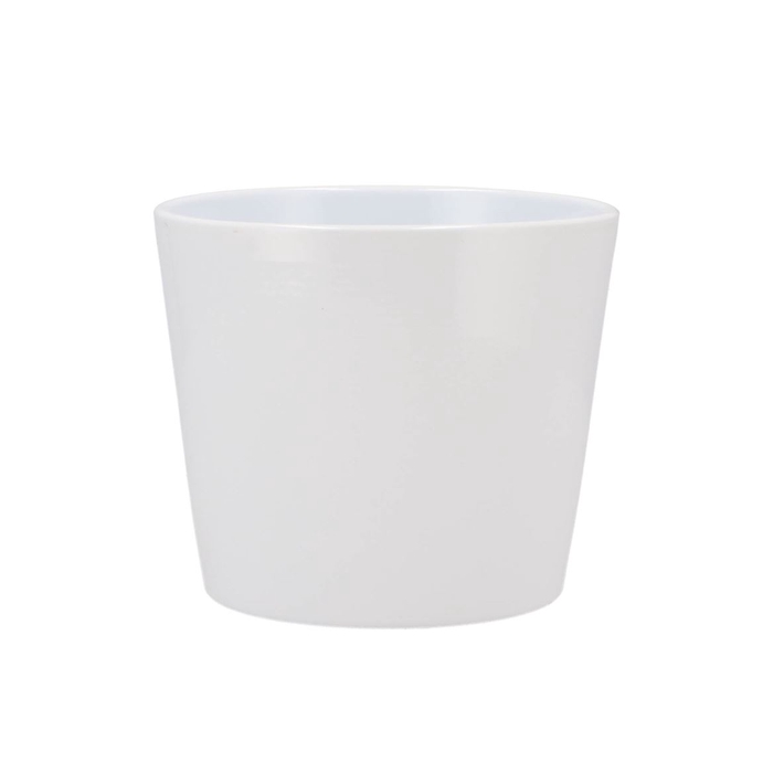 <h4>Ceramic Pot White Shiny 15cm</h4>