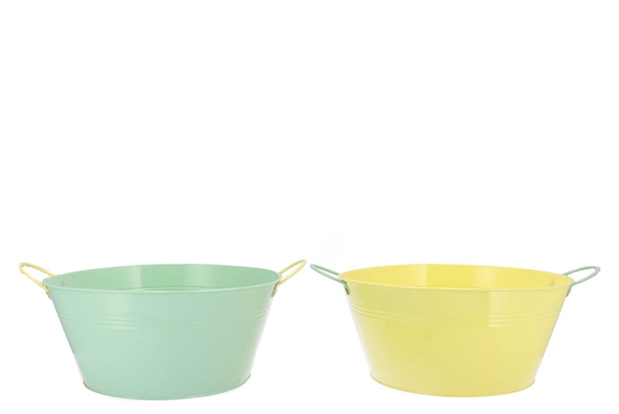 <h4>Zinc Basic Pastel Green/yellow Ears Bowl 30x14cm</h4>