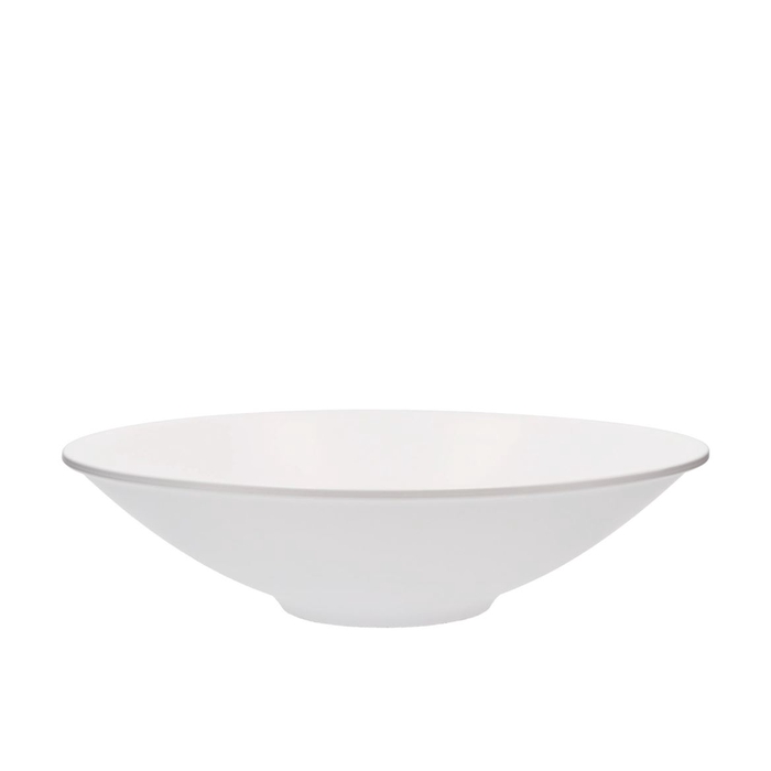 <h4>Ceramic Bowl White Mat Flat 33x9cm</h4>