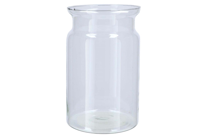 <h4>Glass Roca Milk Bottle Clear 19x30cm</h4>