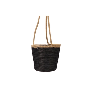 Tripoli Hang Basket Black 20x18cm Nm