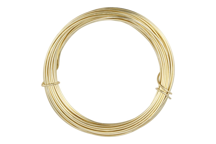 <h4>Wire Aluminium Gold 2mm X 12 Meter A 100 Gram</h4>