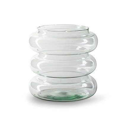 <h4>Glass Ribby vase d19*19cm</h4>
