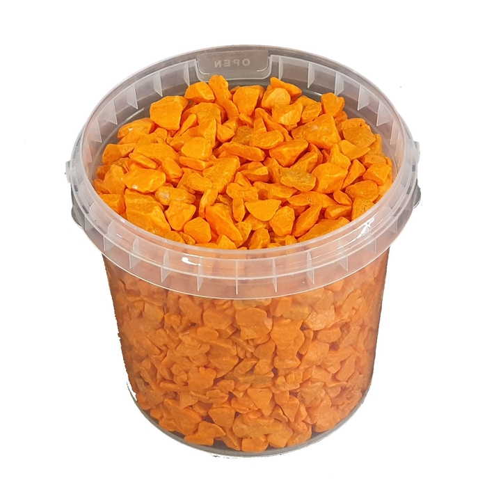 <h4>Rocks 1 ltr bucket Orange</h4>