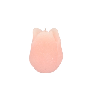 Candle Tulip White Pink 7x8cm