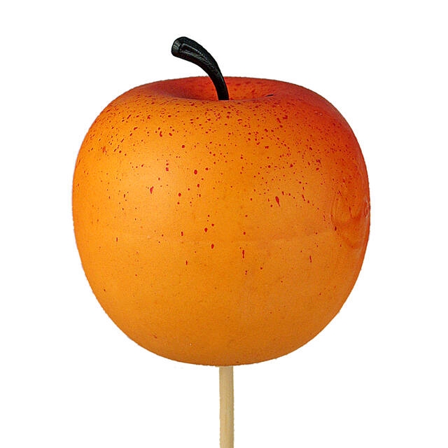 Pick Apple ø6cm+50cm stick orange/yellow