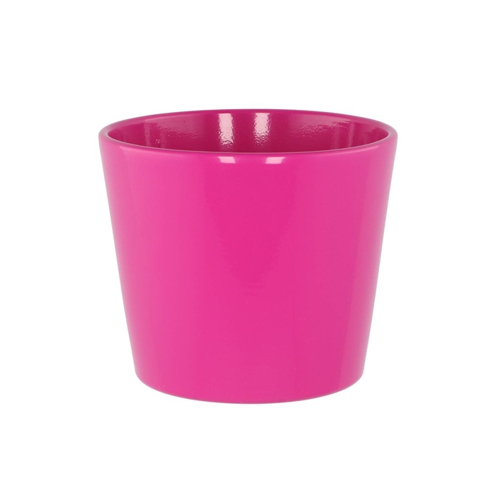 <h4>Ceramic Pot Pink Shiny 15cm</h4>