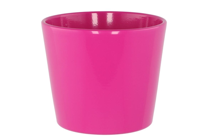 <h4>Keramiek Pot Pink Glans 15cm</h4>