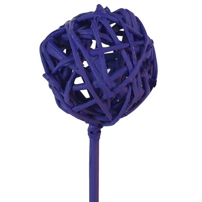 Bruce ball 5cm on stem Hot purple