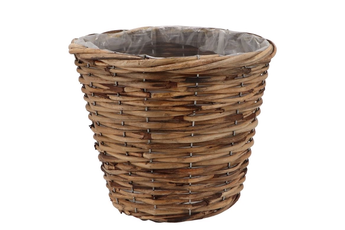 <h4>Rattan Basket Pot Round 25x21cm Nm</h4>