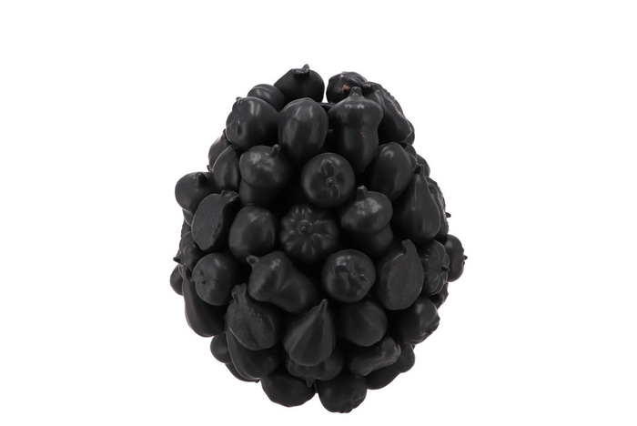 <h4>Forest Fruit Black Vase 15x16cm</h4>