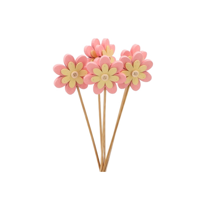 <h4>Bijsteker Flower Pink O/st. 6/p H50cm</h4>