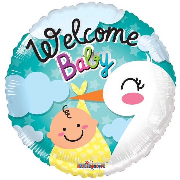 <h4>Party! Ballon Welcome Baby 45cm</h4>