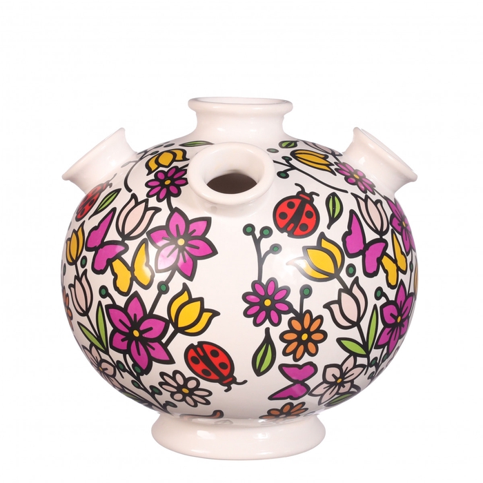 Ceramics Exclusive Tulip vase doodle d18*17.5cm