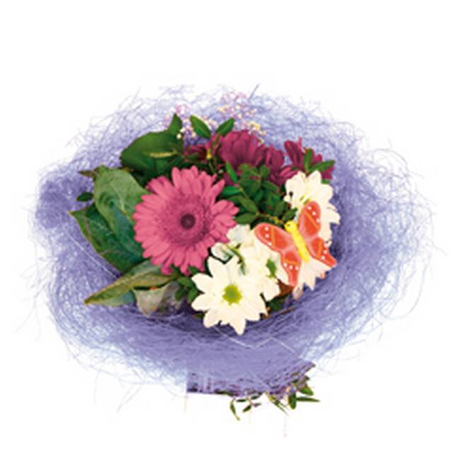 <h4>Bouquet holder sisal round loose Ø25cm lavender</h4>