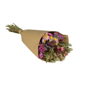 Droogbloemen-Field Bouquet Medium 50cm-Pink