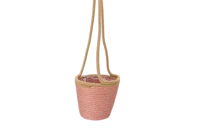 <h4>Tripoli Pink Hanging Basket 16x15cm</h4>