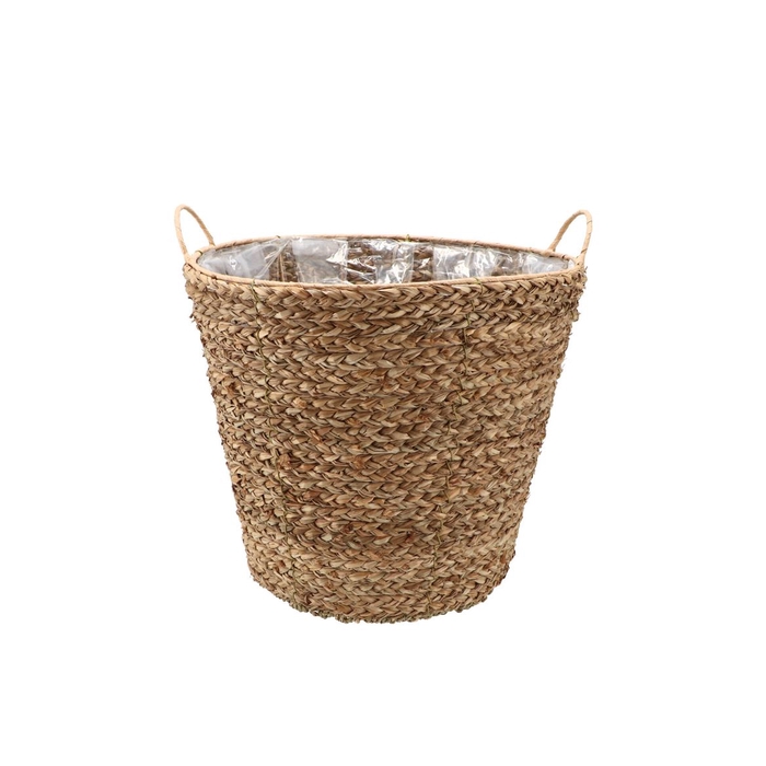 <h4>Seagrass Levi Basket Pot Natural 28x24cm</h4>