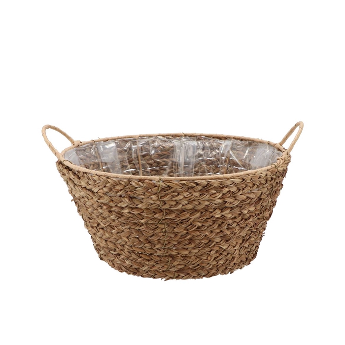 <h4>Seagrass Levi Bowl Basket Natural 30x13cm</h4>