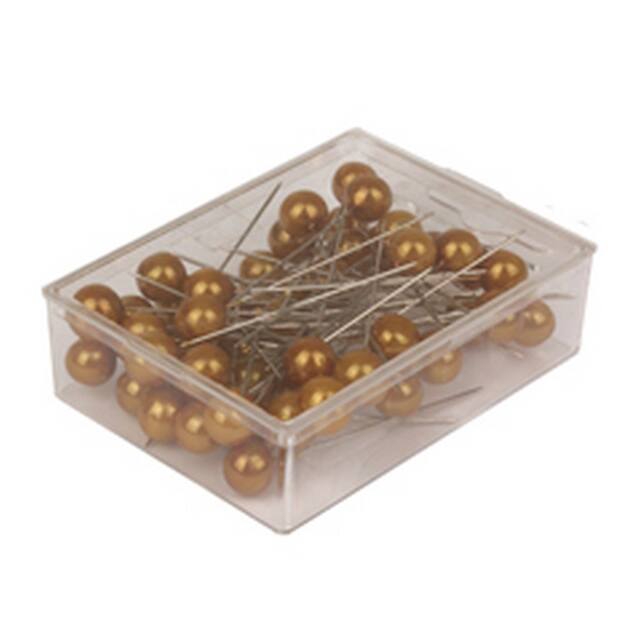 <h4>Pushpins  10mm gold - box 50 pcs.</h4>